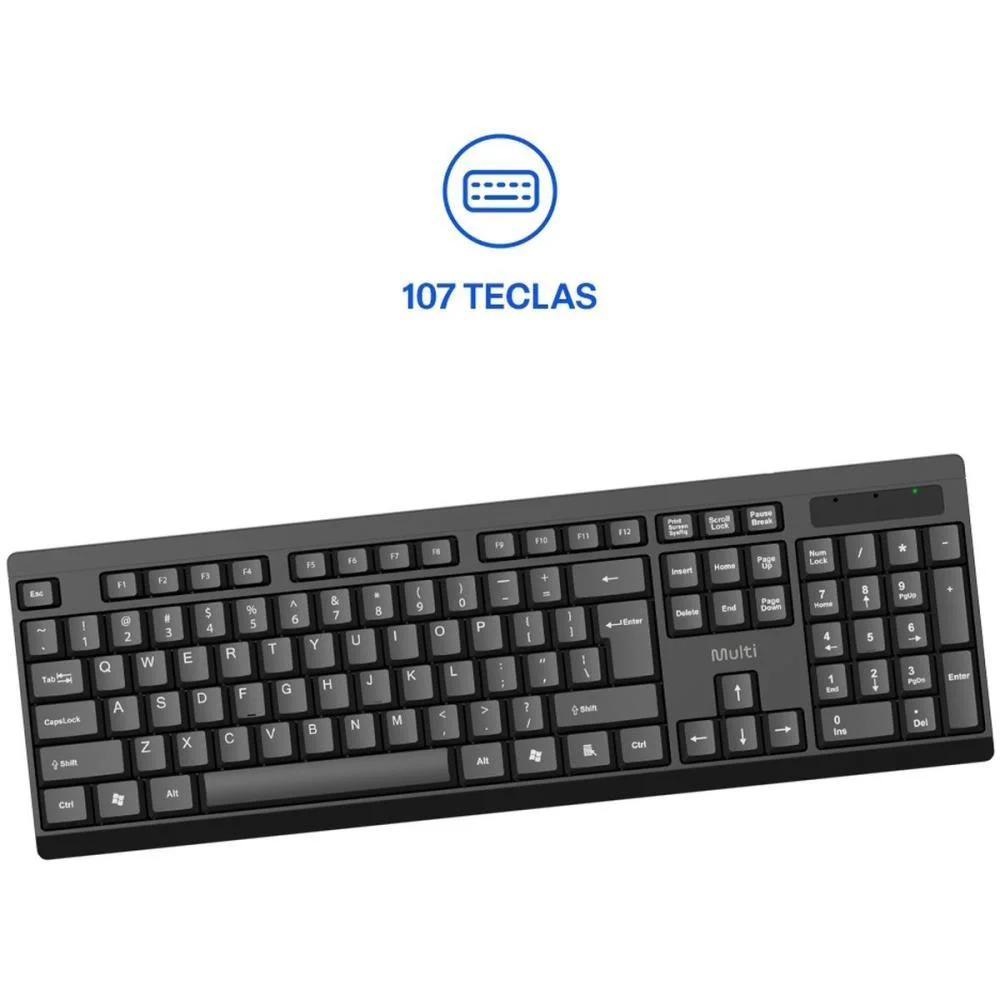 Teclado Usb S/Fio Ts050 Multimidia Pt Multi (Unidade) - imagem 5