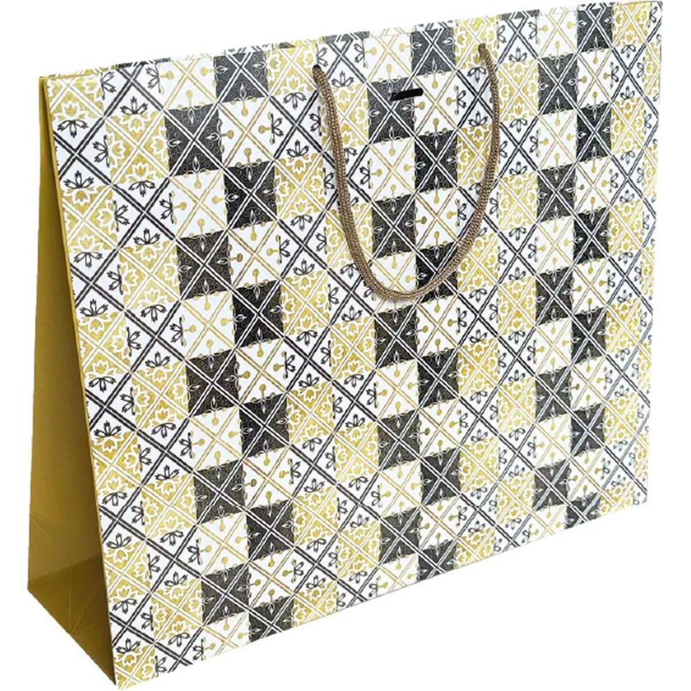 Sacola Para Presente Decorada Horizontal 32X40X12 (S) Cristina (Pct.c/10) - imagem 3