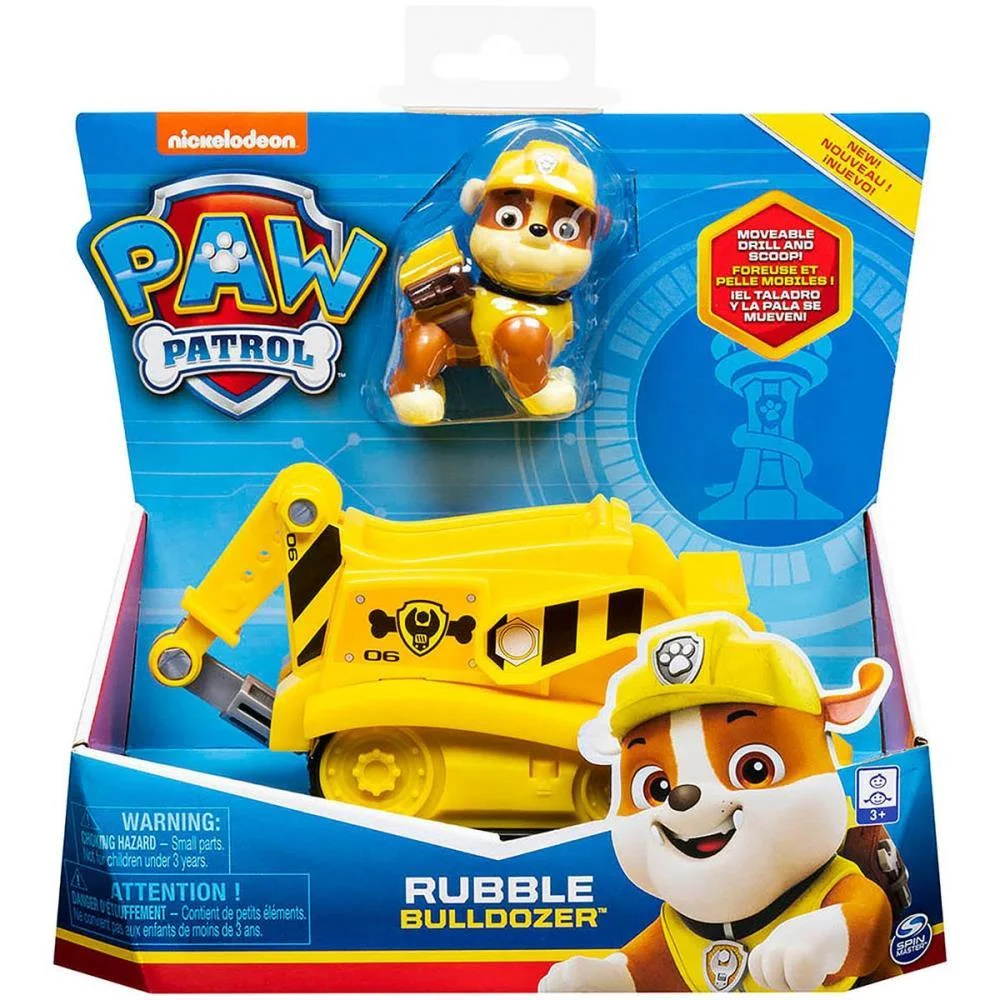 Boneco E Personagem Patrulha Canina Rubble Solido Sunny - imagem 4