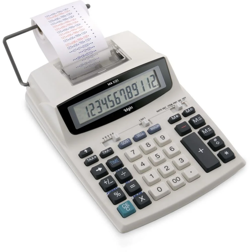 Calculadora De Impressao 12 Dig. Ma5121 Bicolor Elgin (Unidade) - imagem 2