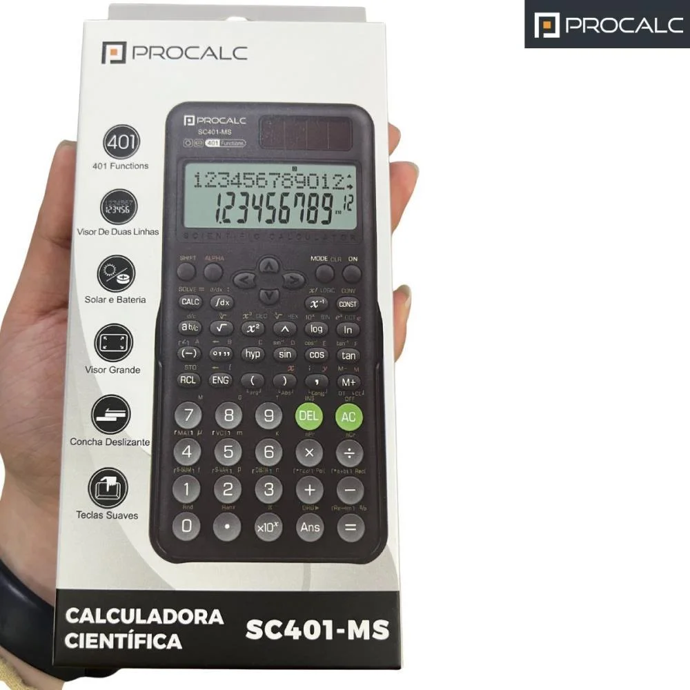 Calculadora Cientifica 401 Funcoes Sc-401Ms Procalc (Unidade) - imagem 5