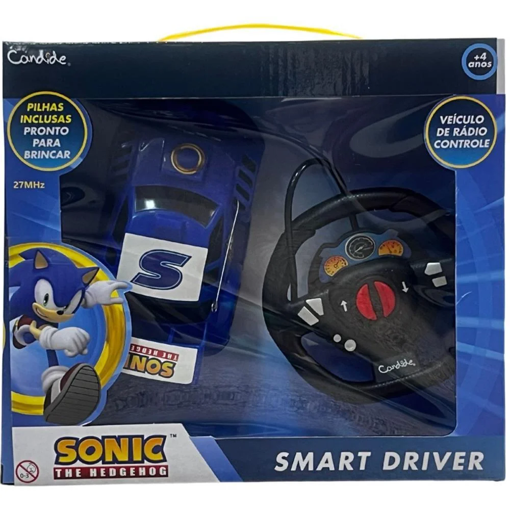Carrinho Controle Remoto Sonic Smart Driver 3Func/Pilha Candide - imagem 2