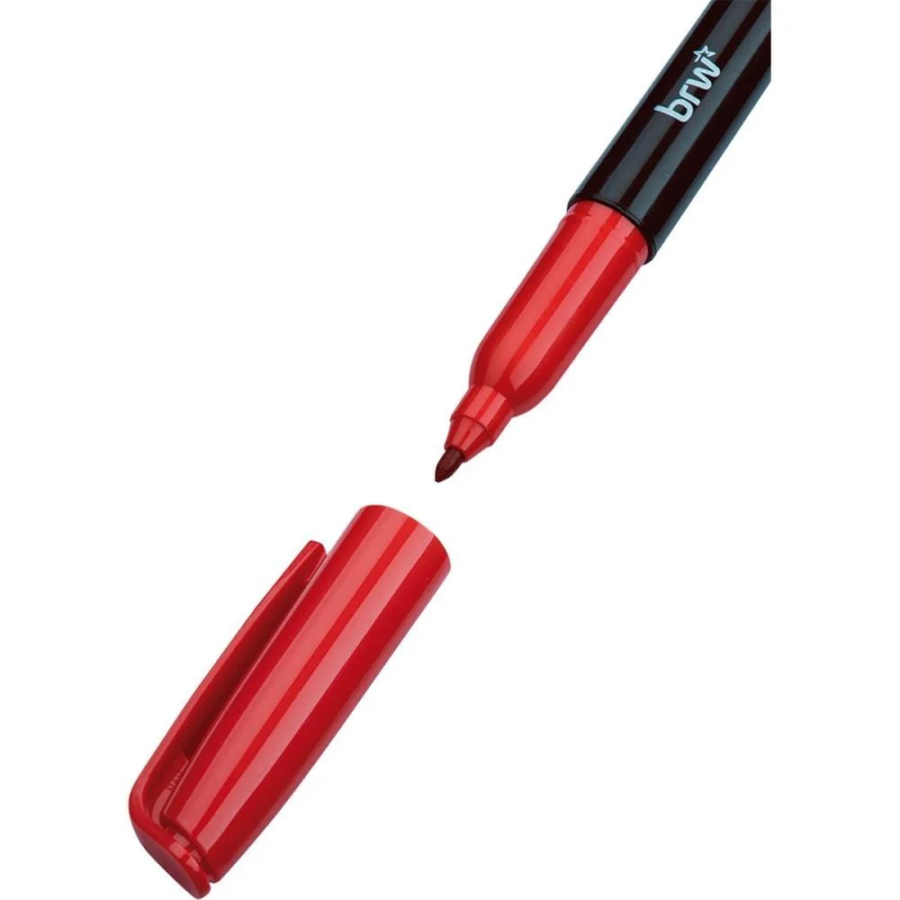 Caneta Para Cd 2.0Mm Vermelho Brw (Cx.c/12) - imagem 6