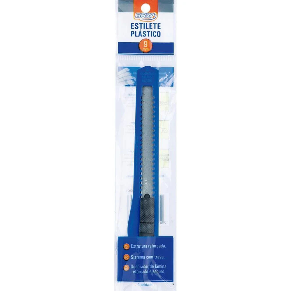 Estilete Estreito 9Mm Plastico (S) Brw (Unidade) - imagem 3