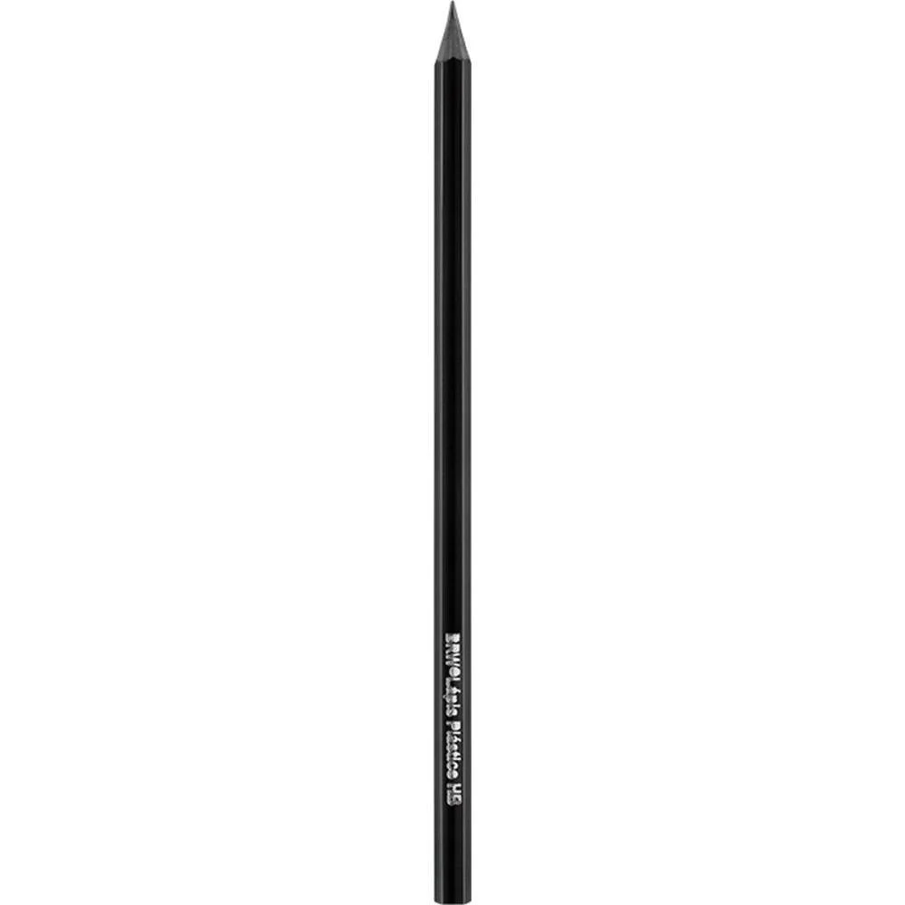 Lapis Preto Sextavado Hb Preto Resina Reciclada Brw (Cx.c/144) - imagem 4
