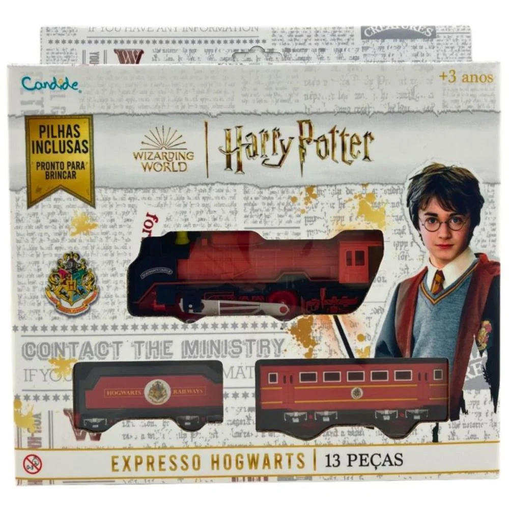 Locomotiva Harry Potter Ferrovia Mag.13Pc Candide - imagem 4