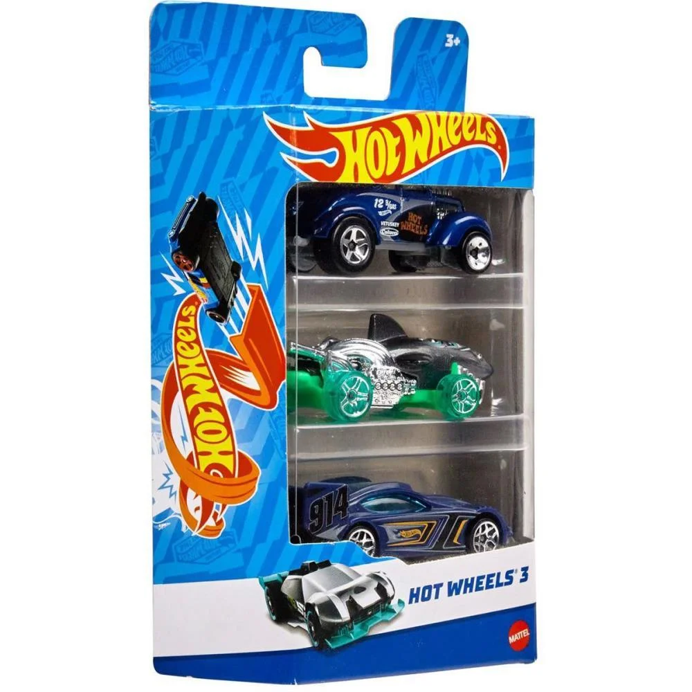 Hot Wheels Die-Cast Pack C/03 Carrinhos (S) Mattel (Blister) - imagem 24