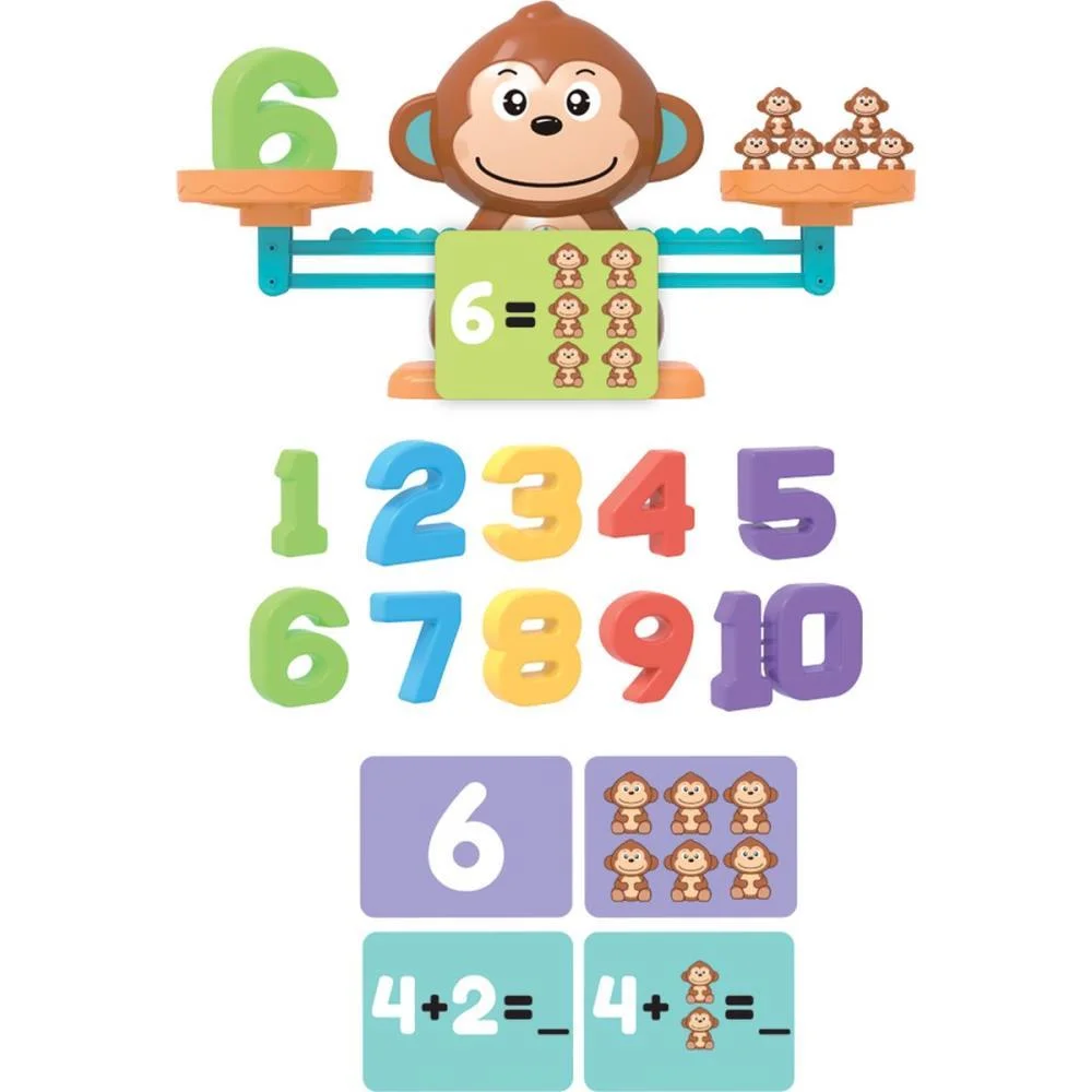 Brinquedo Educativo Educaplay Monkey Balance Somar Polibrinq (Unidade) - imagem 4