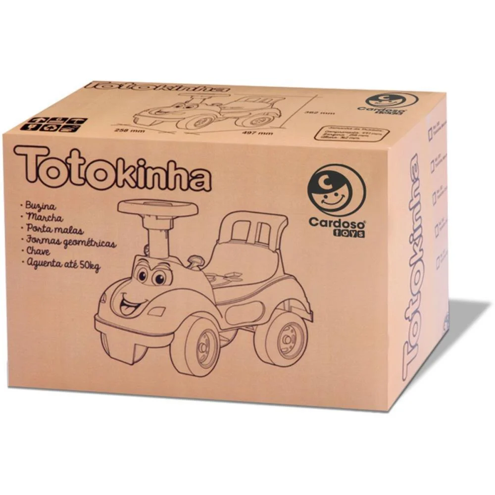 Veiculo Para Bebe Totokinha Classica Azul Cardoso Toys (Unidade) - imagem 4