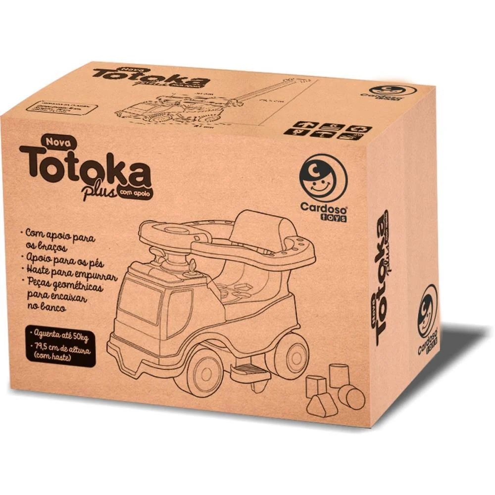 Veiculo Para Bebe Totoka Plus Menino C/Som Cardoso Toys (Unidade) - imagem 4