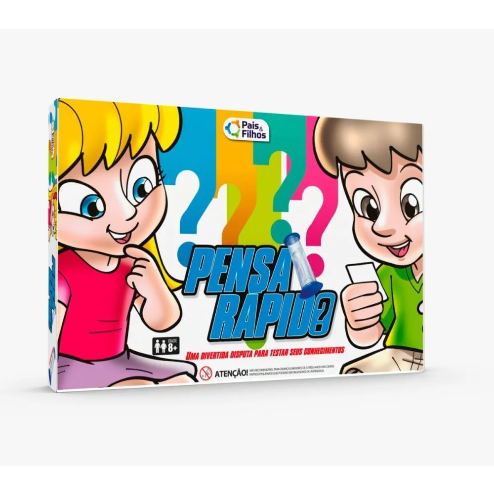 Jogo De Cartas Pensa Rapido Pais E Filhos (Unidade) - imagem 3