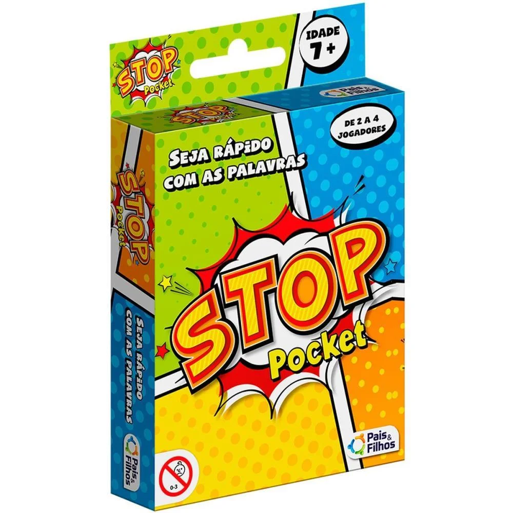 Jogo De Cartas Stop Pocket Pais E Filhos (Unidade) - imagem 3