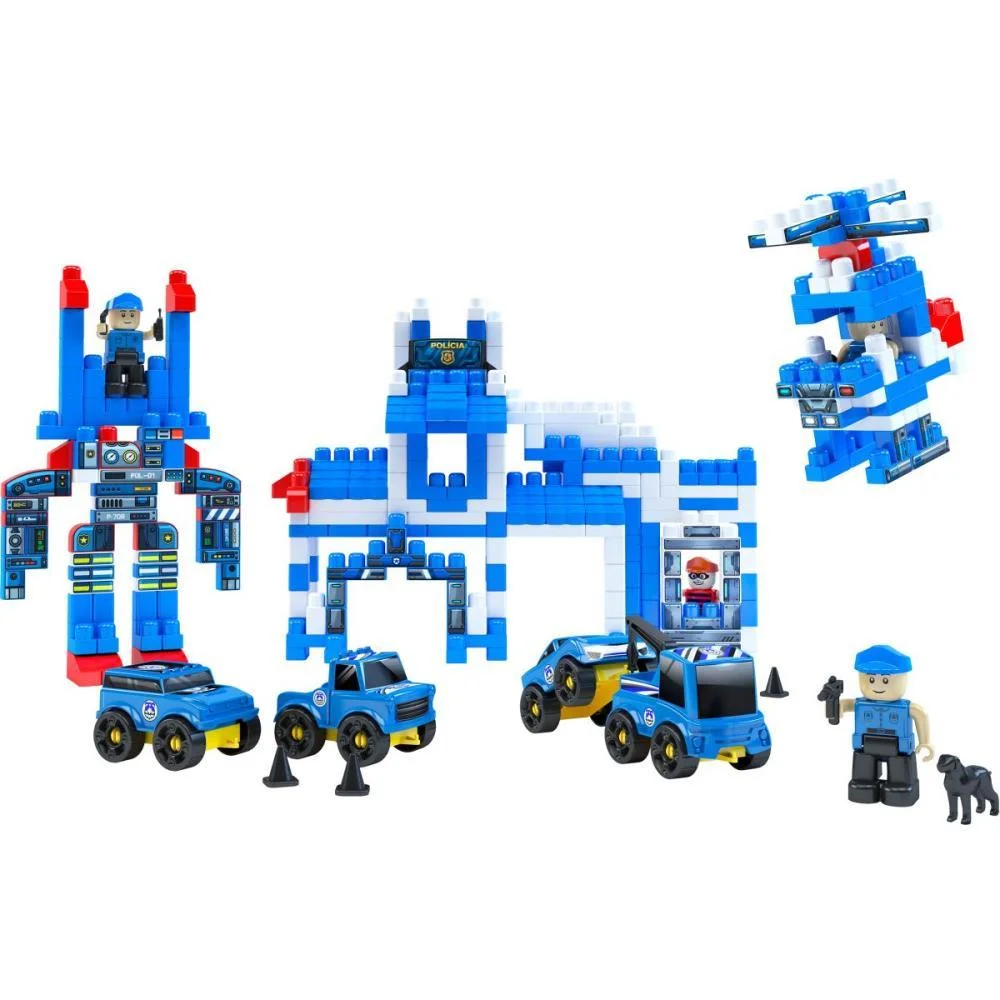 Brinquedo Para Montar Policia Click 340Pcs Dismat (Unidade) - imagem 2