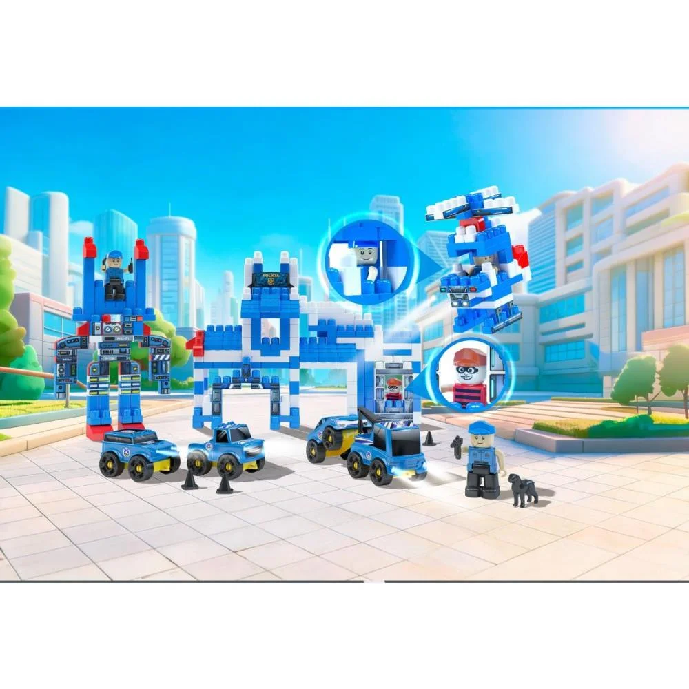 Brinquedo Para Montar Policia Click 340Pcs Dismat (Unidade) - imagem 4