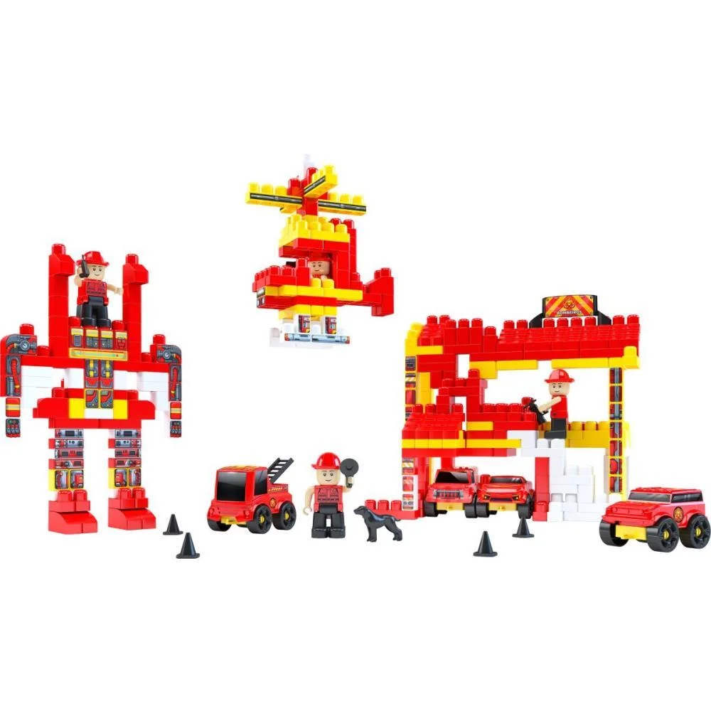Brinquedo Para Montar Bombeiro Click 340Pcs Dismat (Unidade) - imagem 3