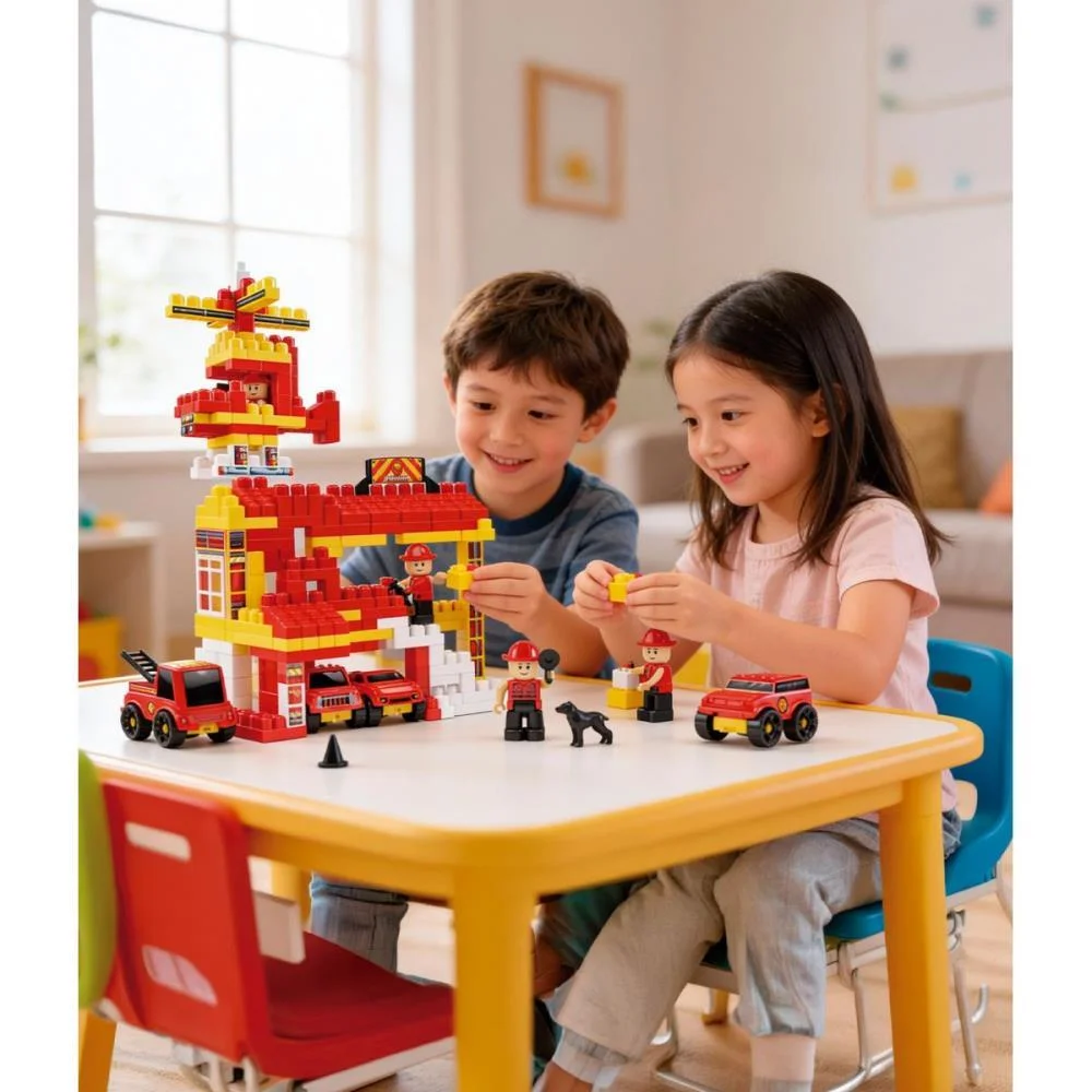 Brinquedo Para Montar Bombeiro Click 340Pcs Dismat (Unidade) - imagem 4