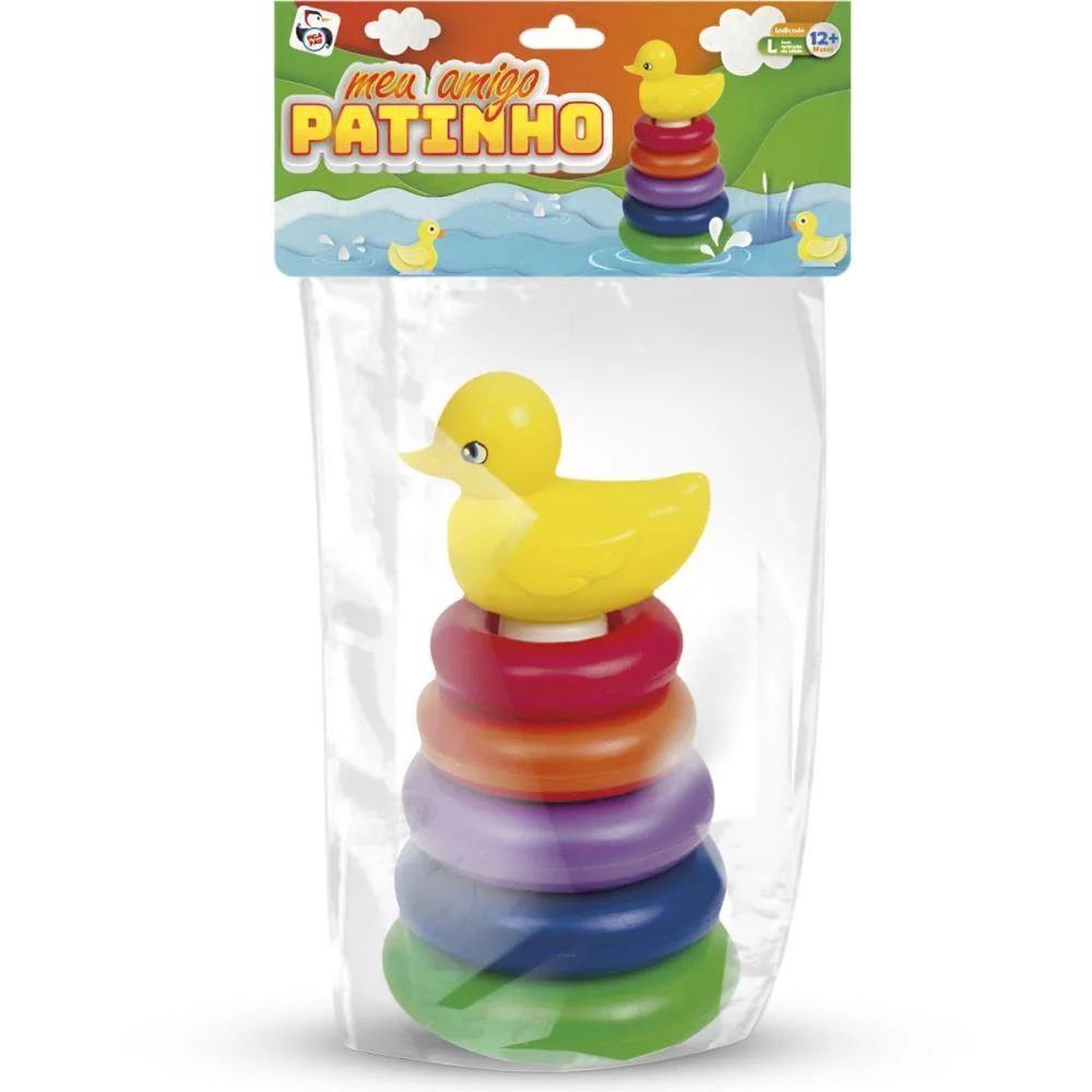 Brinquedo Para Bebe Meu Amigo Patinho Pica Pau - imagem 4