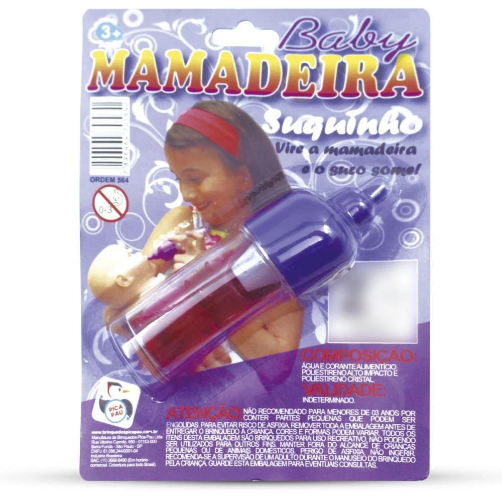Brincando De Casinha Mamadeira Suquinho P/Boneca Pica Pau - imagem 4