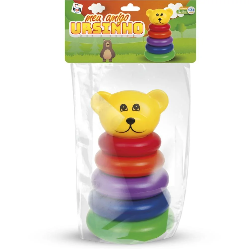 Brinquedo Para Bebe Meu Amigo Ursinho Pica Pau - imagem 4