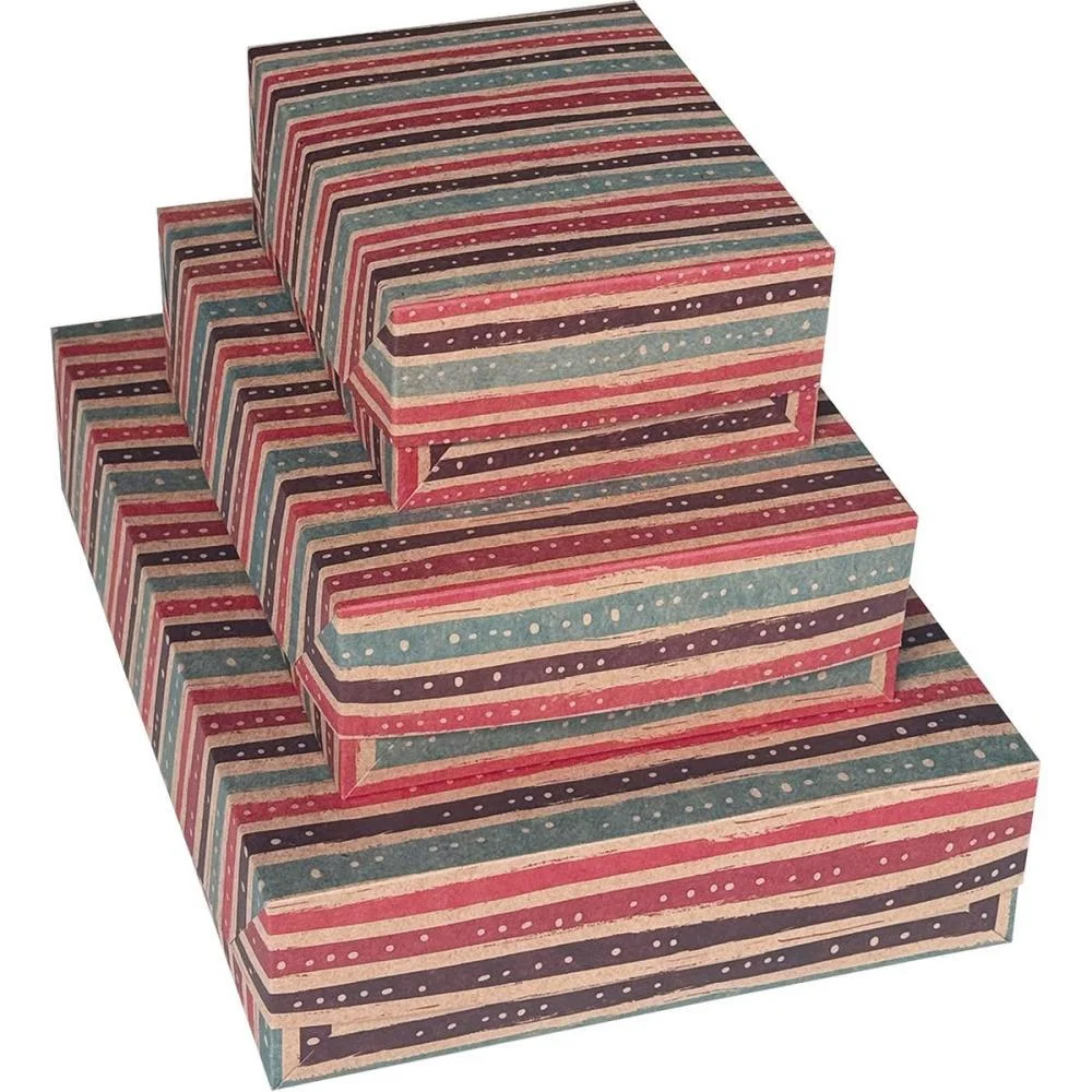 Caixa Para Presente Com Tampa Kraft Pq 14,5X19X7,5 Decor.(S) Cristina (Pct.c/10) - imagem 2