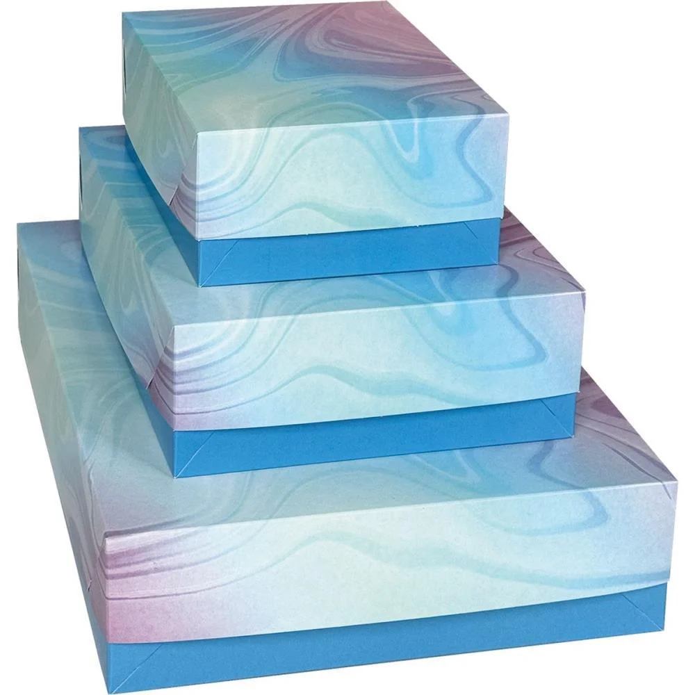 Caixa Para Presente Com Tampa Abstrato Pq 14,5X19X7,5 (S) Cristina (Pct.c/20) - imagem 3