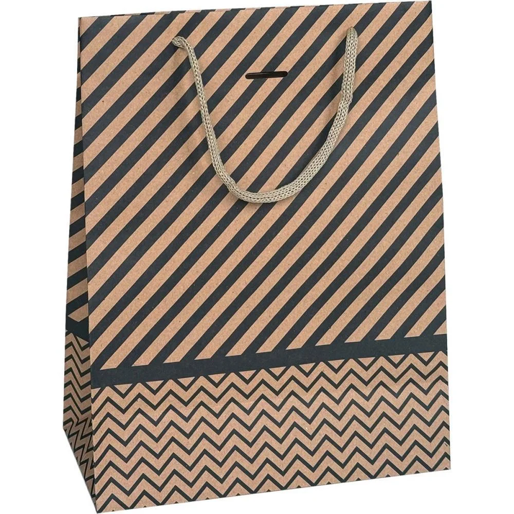 Sacola Para Presente Decorada Kraft Gd 29X40X12Cm (S) Cristina (Pct.c/10) - imagem 5