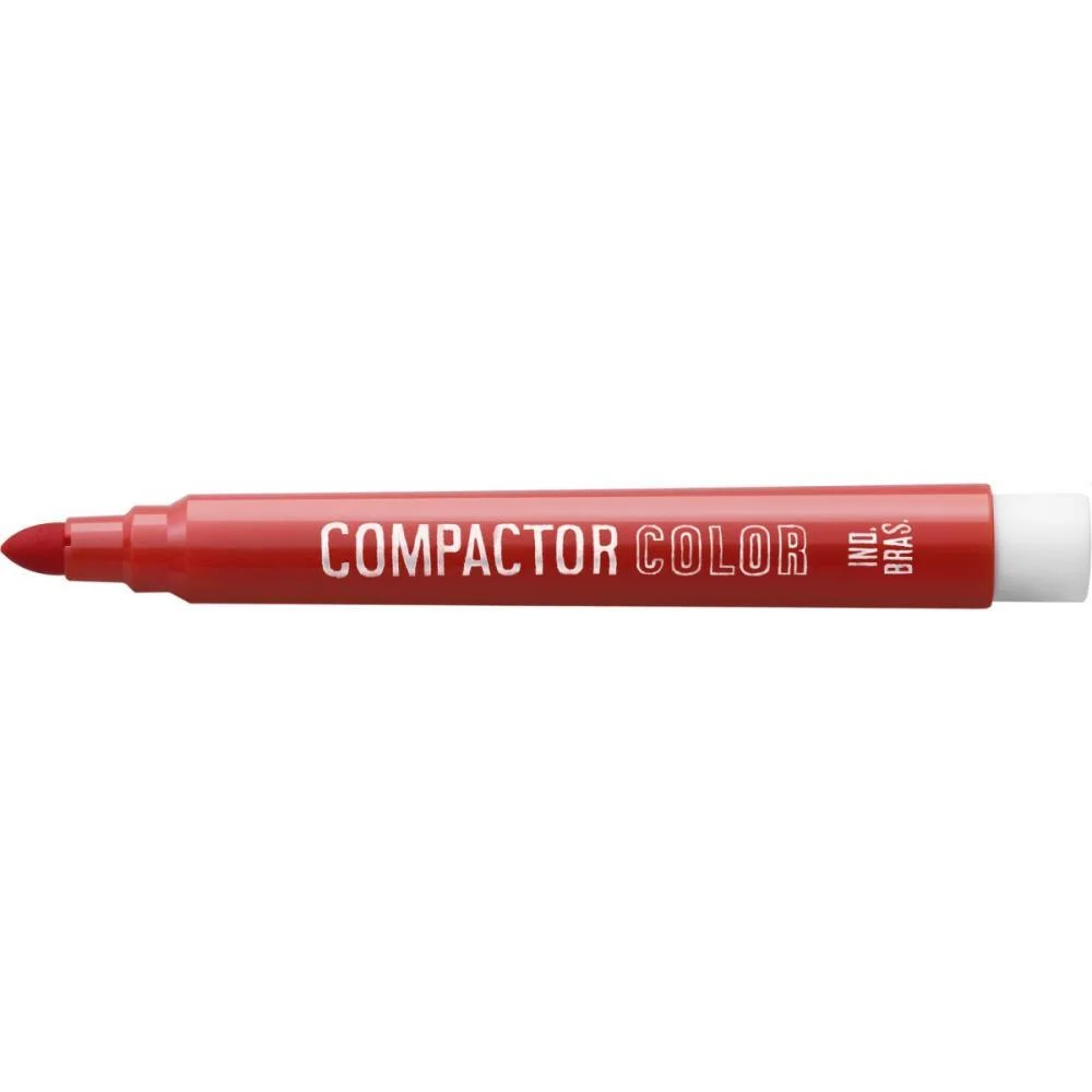 Caneta Hidrografica Jumbo Compactor Color Avulso Verm. Compactor (Cx.c/12) - imagem 4