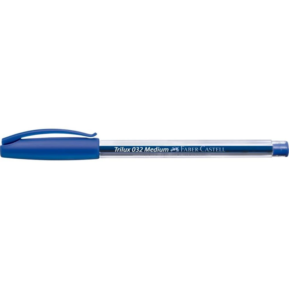 Caneta Esferografica Trilux Ponta Media Azul Faber-Castell (Cx.c/50) - imagem 3