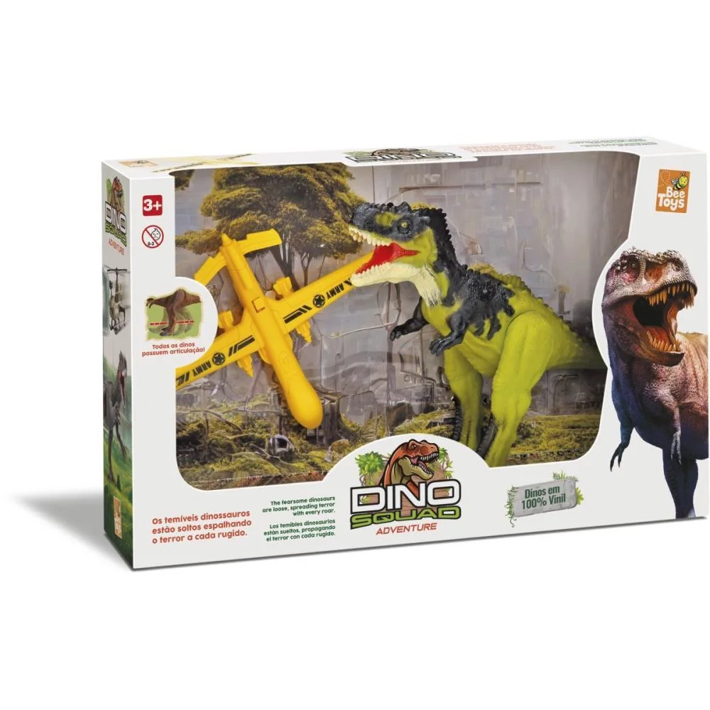 Dinossauro Dino Adventure Rajassauro 27Cm Bee Toys - imagem 5