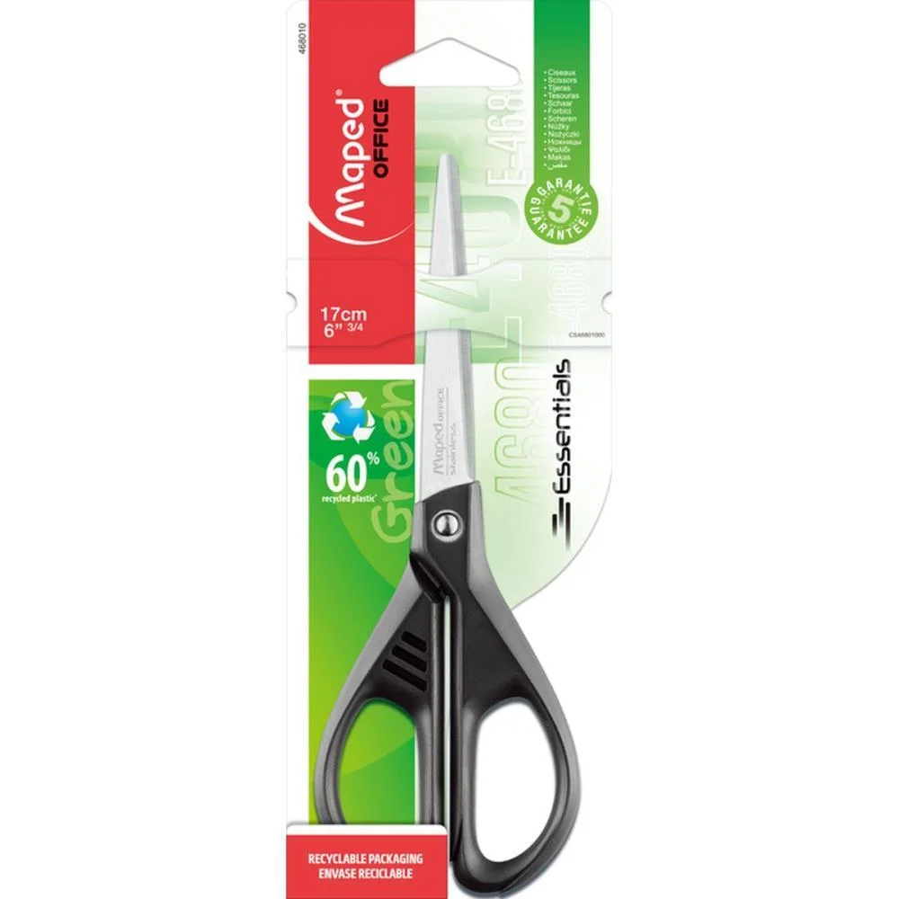 Tesoura Multiuso Essentials Green 17Cm Maped (Unidade) - imagem 3