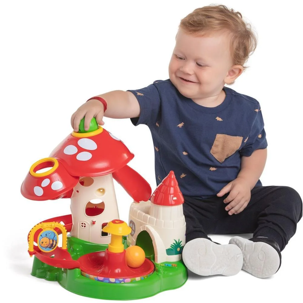 Brinquedo Para Bebe Belo Cogumelo Tateti - imagem 2