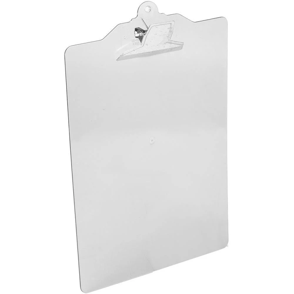 Prancheta Plastica A4 C/Prend. Metal Cristal Carbrink (Unidade) - imagem 2
