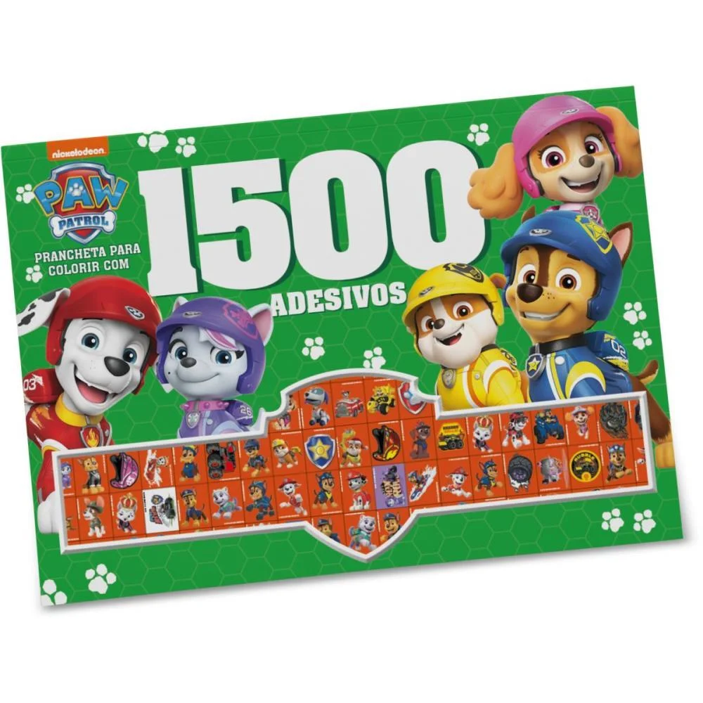 Livro Com Adesivos 1500 Adesivos Patrulha Canina Online Editora (Unidade) - imagem 2