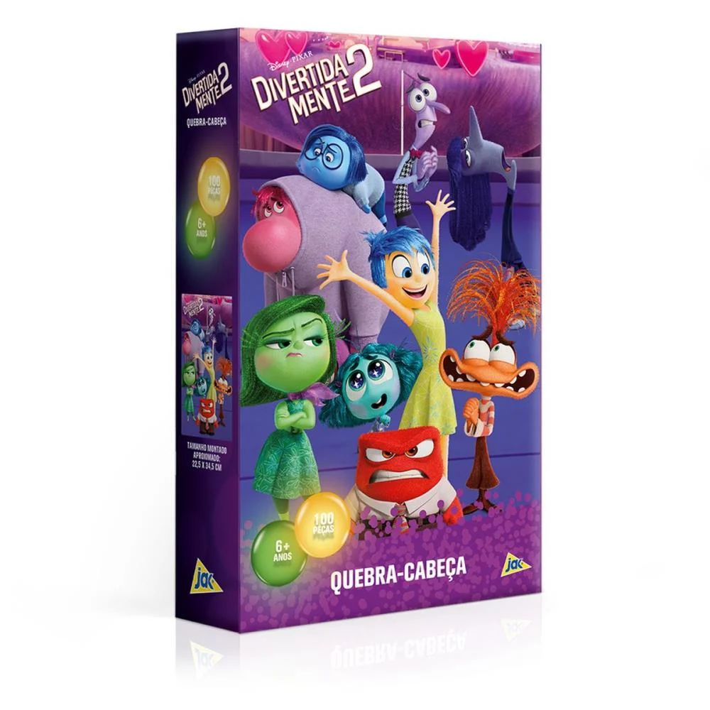Quebra-Cabeca Cartonado Divertidamente 2 100 Pecas Toyster - imagem 3