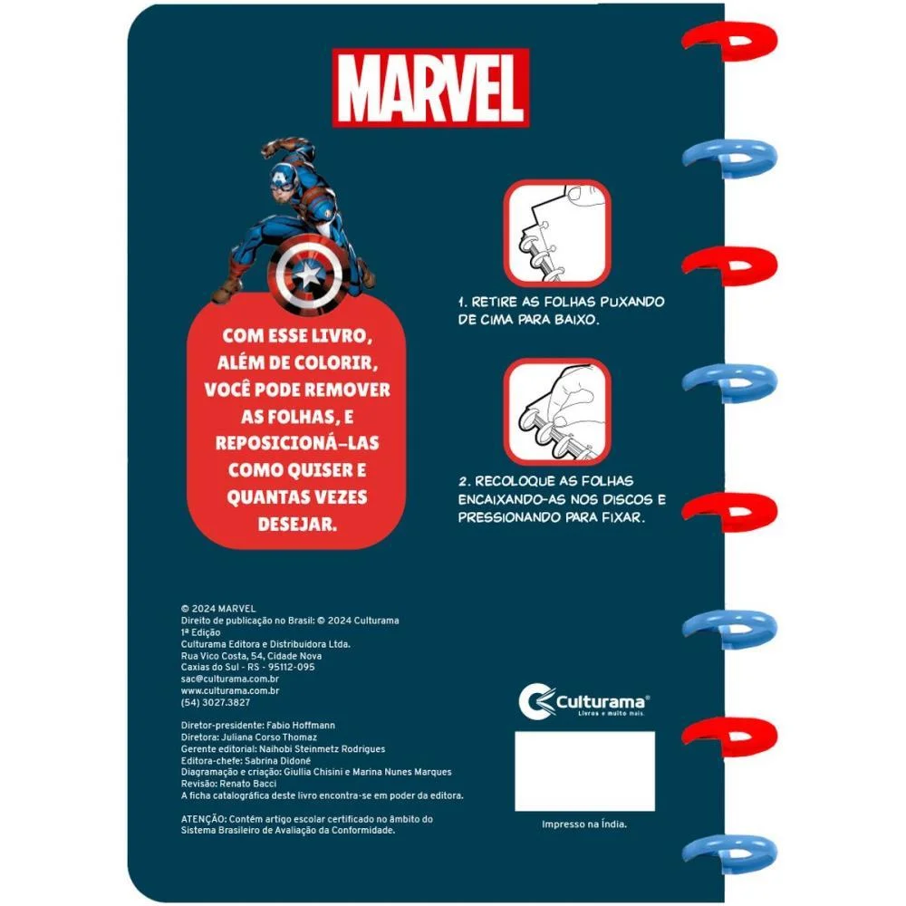 Livro Infantil Colorir Ler E Colorir Disco Homem Aran Culturama (Unidade) - imagem 4