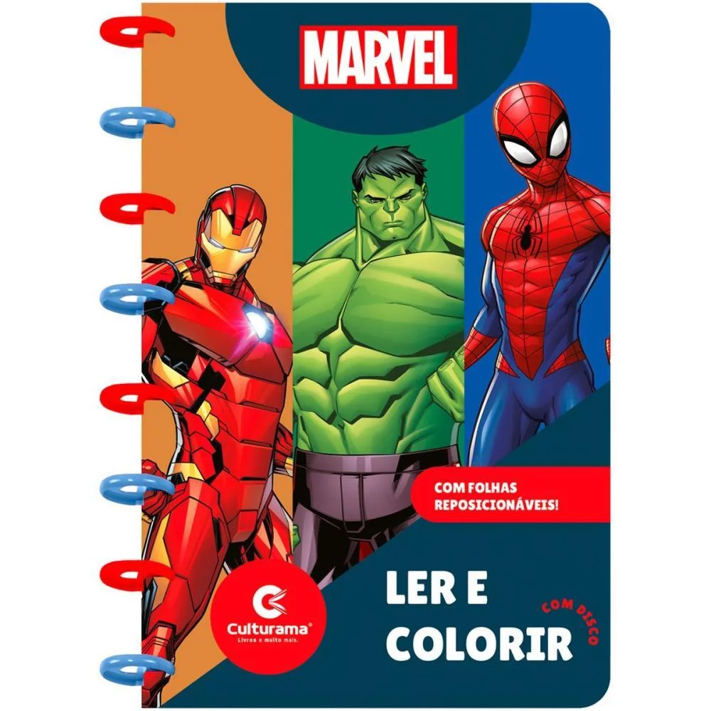 Livro Infantil Colorir Ler E Colorir Disco Homem Aran Culturama (Unidade) - imagem 5