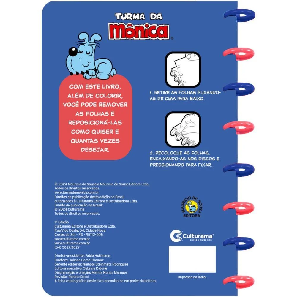Livro Infantil Colorir Ler E Colorir Disco T.monica Culturama (Unidade) - imagem 4