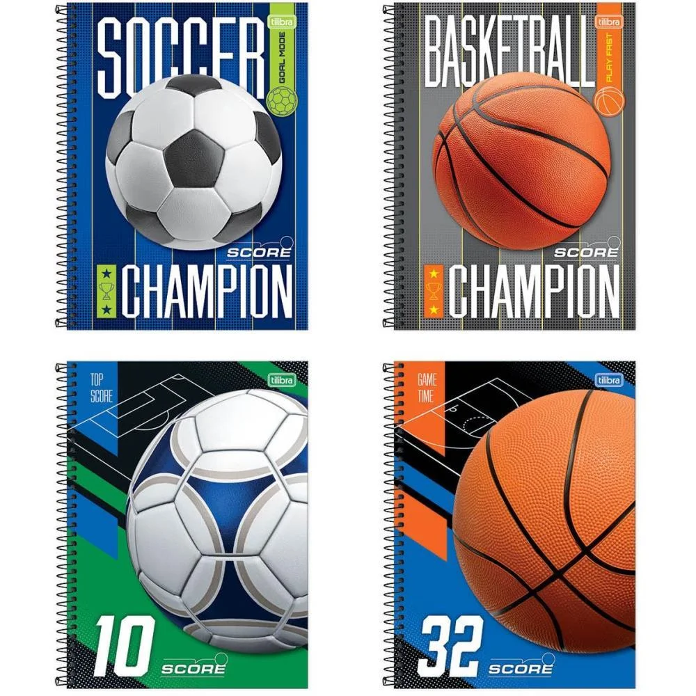 Caderno 10X1 Capa Dura Score 160Fls. Tilibra (Pct.c/04)