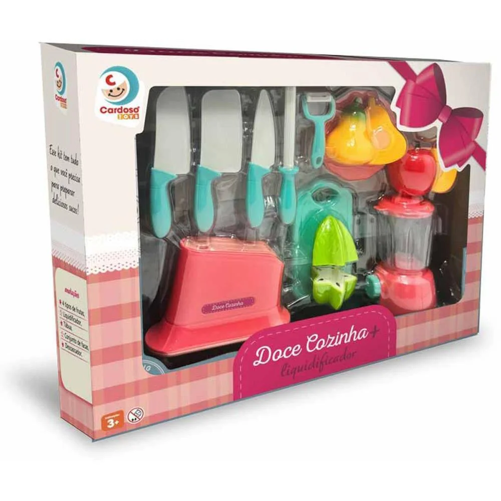 Brincando De Casinha Doce Cozinha Plus Liquidificad Cardoso Toys - imagem 4
