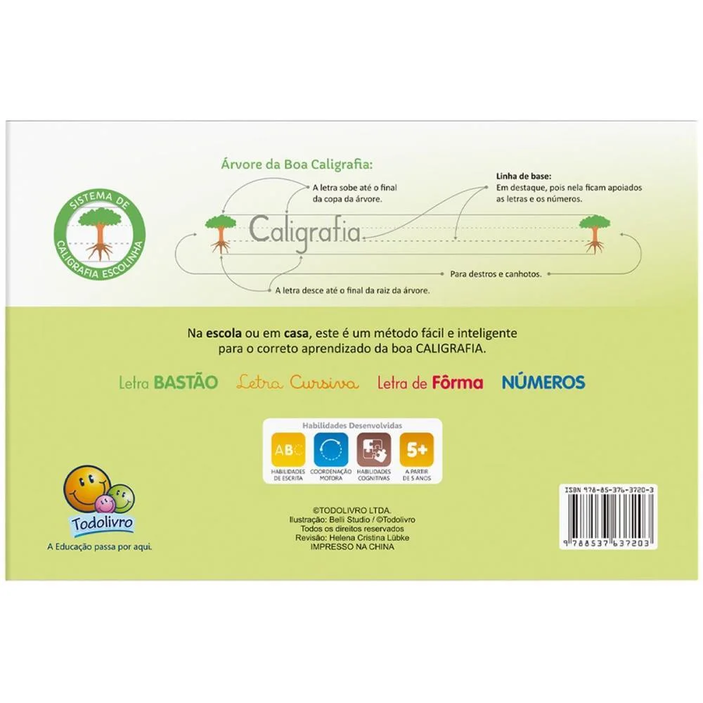 Livro Caligrafia Escolinha Sistema Uv Forma 32P Todolivro (Pct.c/05) - imagem 3