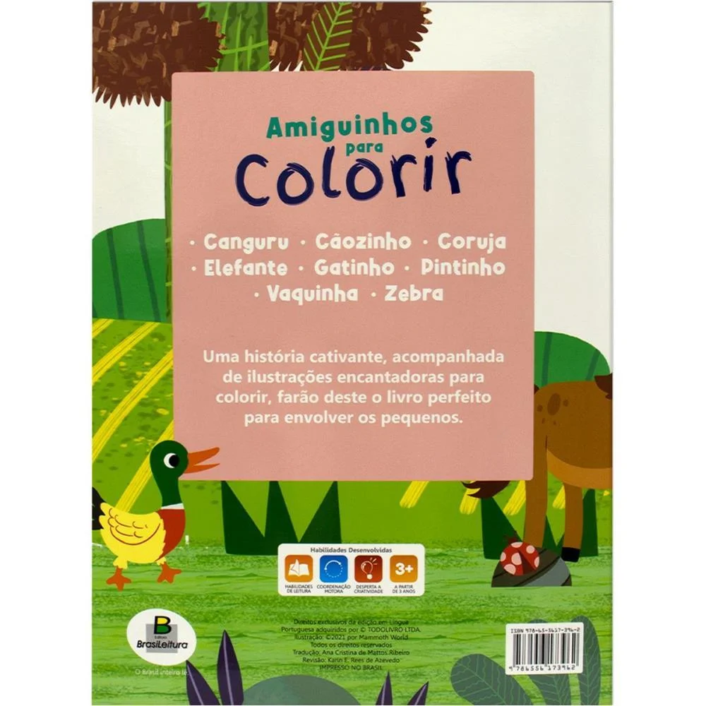 Livro Infantil Colorir Amiguinhos P/Color.vaquinha 10 Todolivro (Pct.c/05) - imagem 3