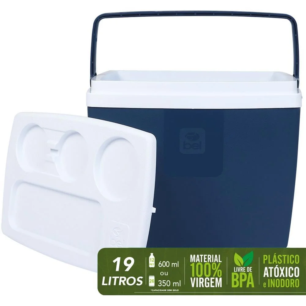 Caixa Termica 19L C/Alca Azul Bel (Unidade) - imagem 2