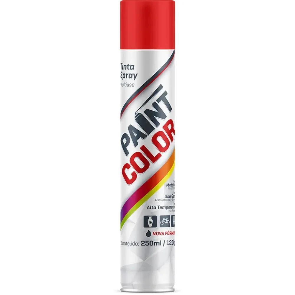 Tinta Spray Paintcolor 400Ml Vermelho Baston (Unidade) - imagem 2