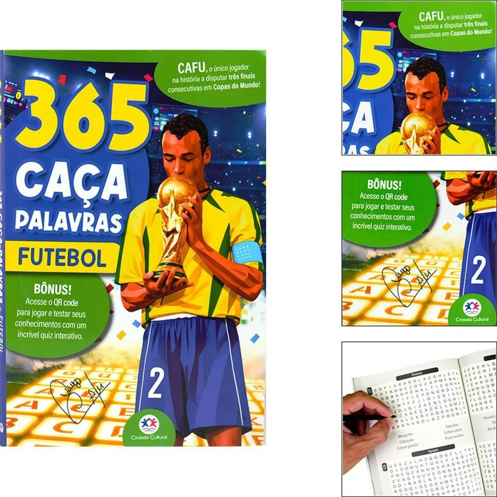 Copa Do Mundo Livro 365 Caca Palavras 224Pgs Magic Kids (Unidade) - imagem 6