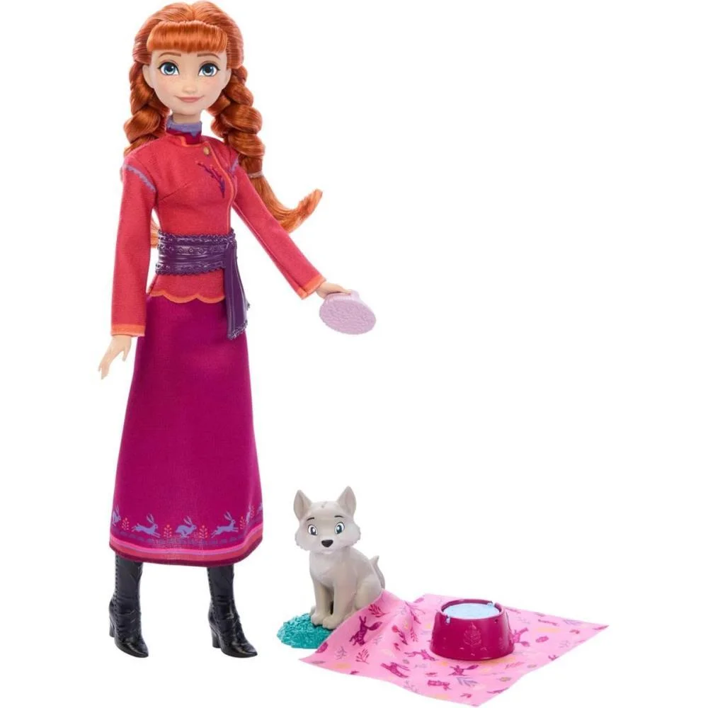 Boneca Disney Frozen Anna Com Bebe Raposa Mattel (Unidade) - imagem 3