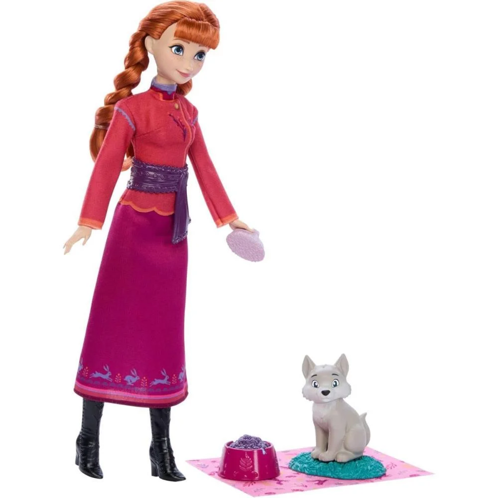 Boneca Disney Frozen Anna Com Bebe Raposa Mattel (Unidade) - imagem 5