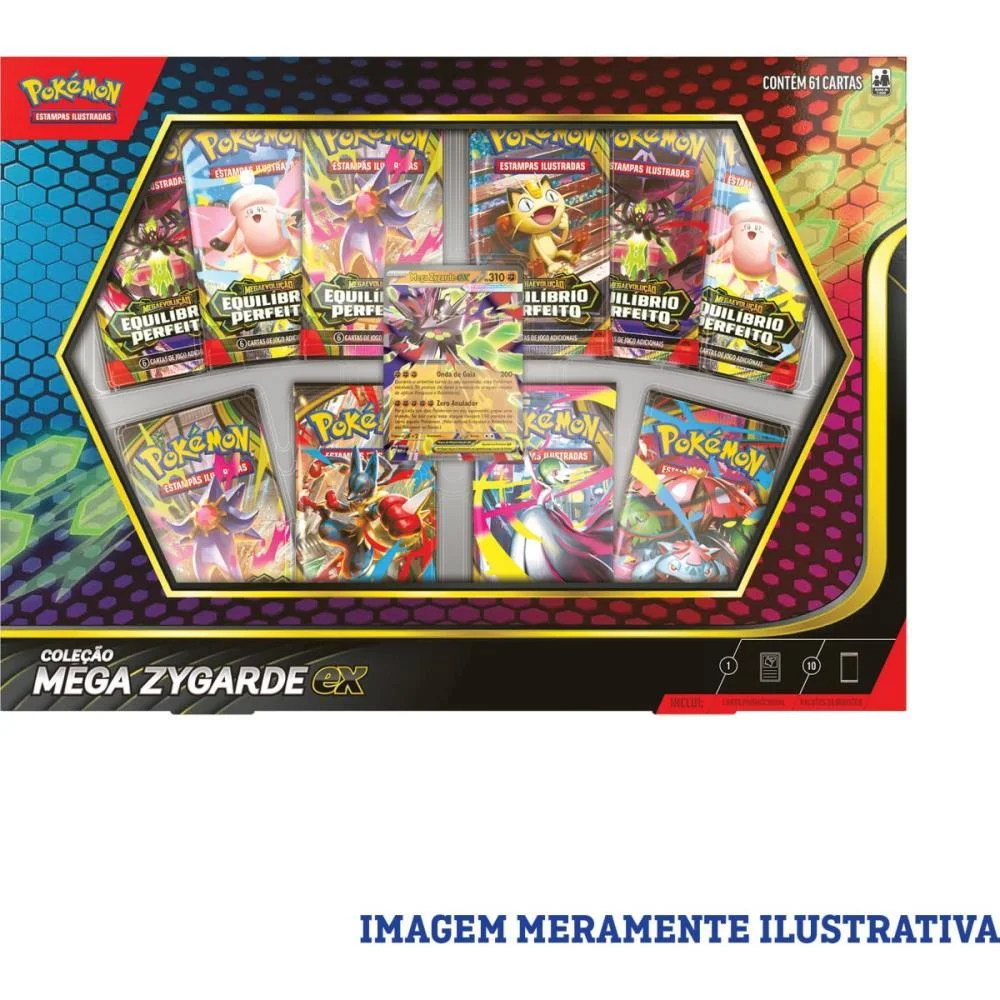Jogo De Cartas Pokemon Box Mega Zygarde Ex Copag (Unidade) - imagem 3