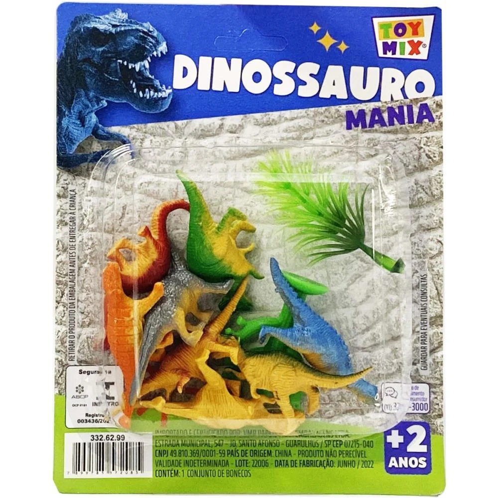 Miniatura Colecionavel Kit Dinossauro 10Pcs Rf607(S) Toy Mix (Unidade) - imagem 5