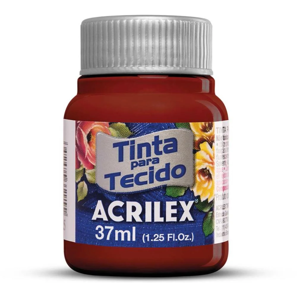 Tinta Para Tecido Fosca 37Ml Vermelho Profundo Acrilex (Duzia) - imagem 3