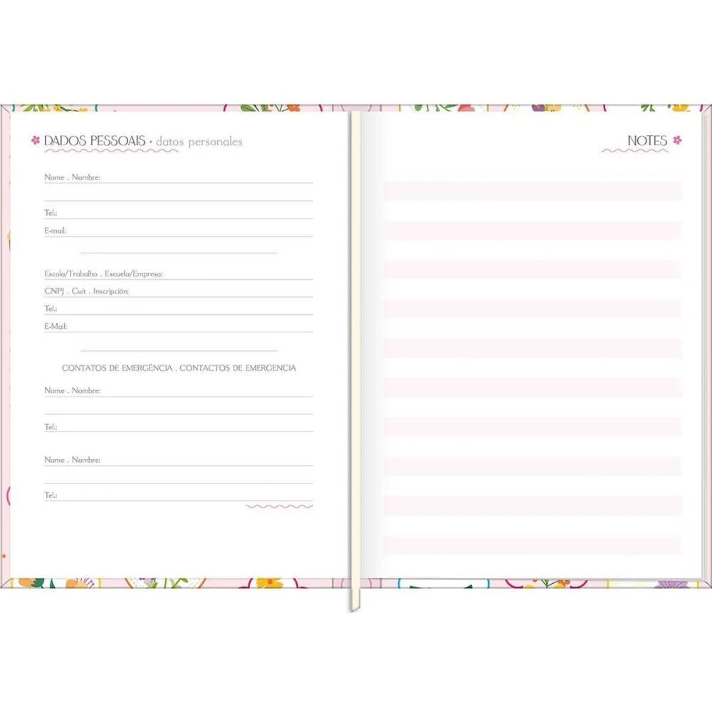 Agenda 2027 Charme Cd Cost 176F 123X166Mm Tilibra (Pct.c/04) - imagem 4